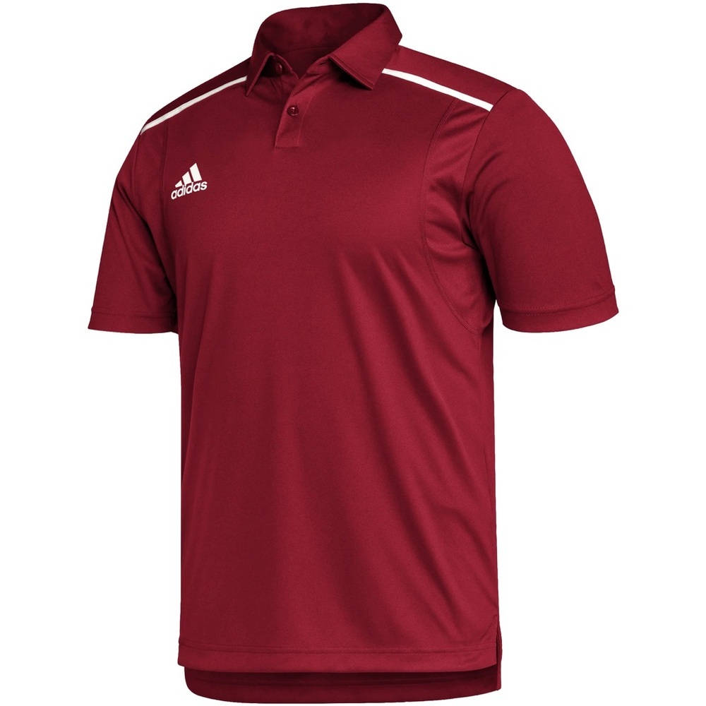 Adidas Aeroready Men XL Power Red White Short Sleeve Team Issue Golf Polo NWT